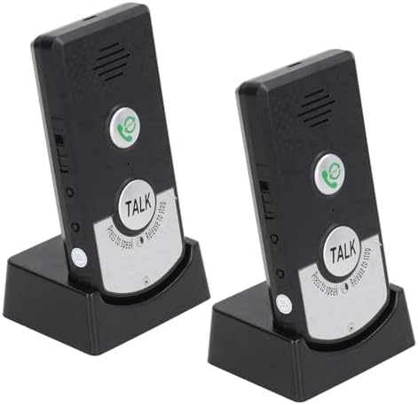 Drahtlose Intercom-Türklingeln, 1000 M Entfernung, Wiederaufladbar, 2-Wege-Sprach-Intercom-Türklinge