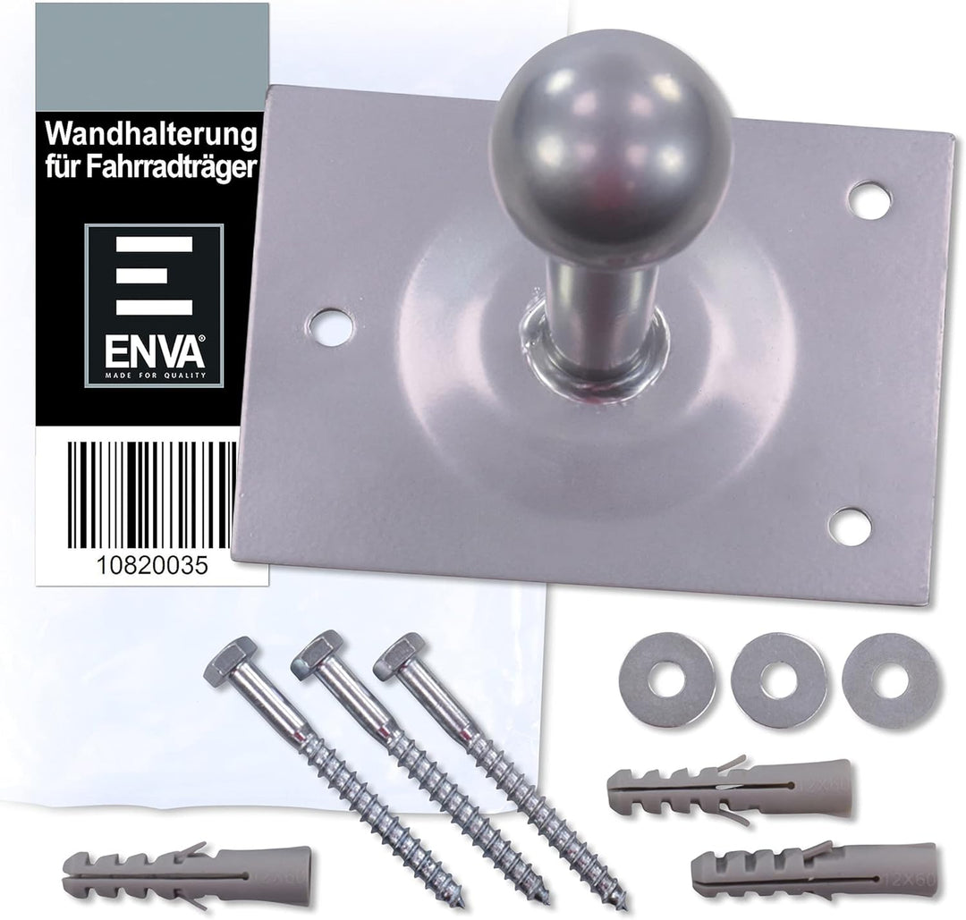 ENVA 1x Robuste Wandhalterung Wandhalter Halterung für Fahrradträger Heckträger Fahrradheckträger