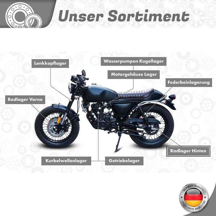 Parts and Parts Radlager hinten kompatibel mit KTM SUPERDUKE