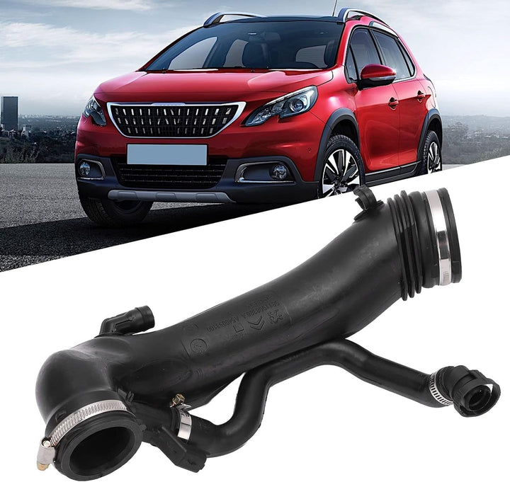 Qiilu Ansaugrohr Turbolader 1440Q6 9811909980 Turbo Air Chagrer Ansaugschlauch Gummiluftansaugrohr M