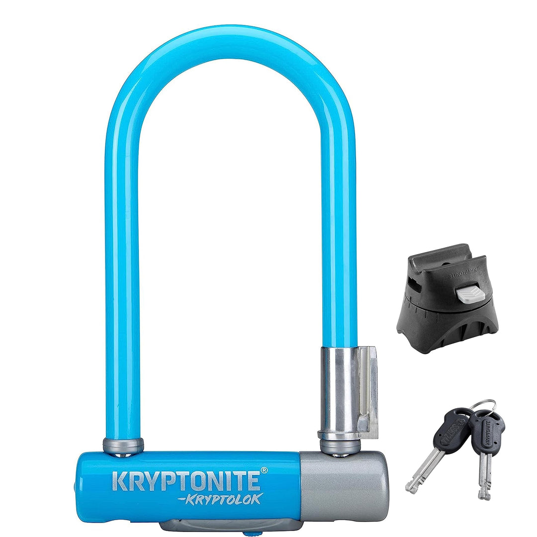 Kryptonite Kryptolok Mini-7 12,7 mm U-Lock Fahrradschloss mit FlexFrame-U Halterung, Unisex-Erwachse