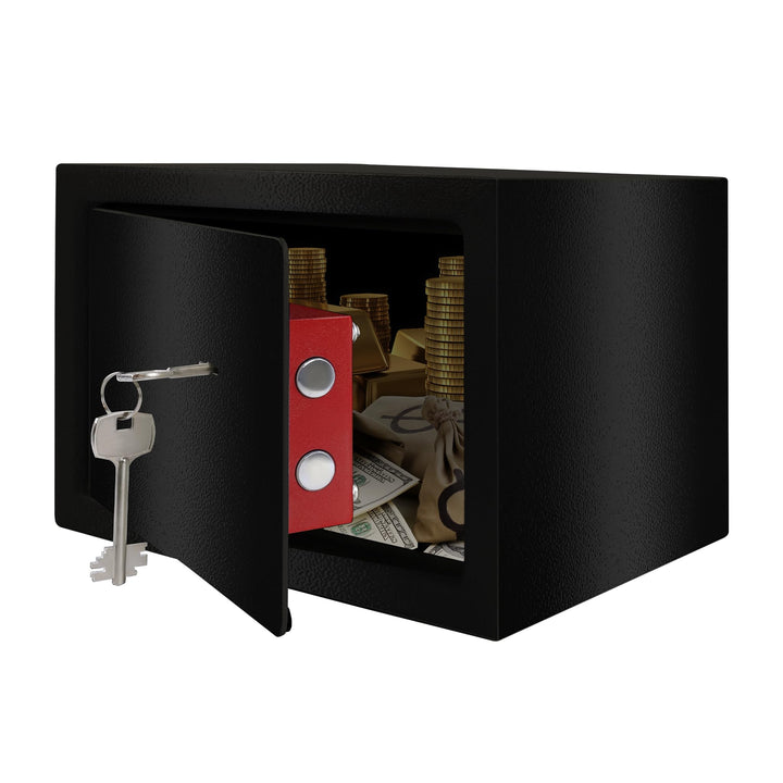 Tresor Safe Möbeltresor Feuerfest &amp; Wasserdicht (31x20x20 cm - L) mit 2 Schlüsseln Geldschrank für B