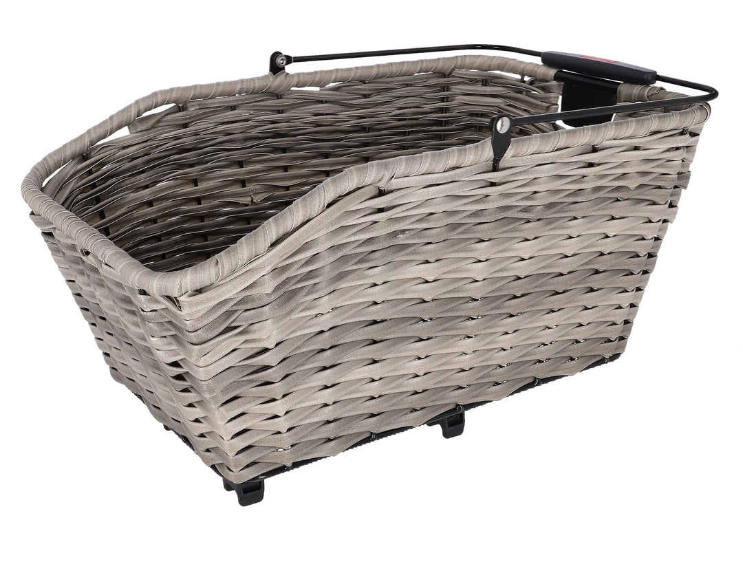 KLICKfix Structura GT Hinterradkorb mit KorbKlip Schilf Grau, Schilf Grau