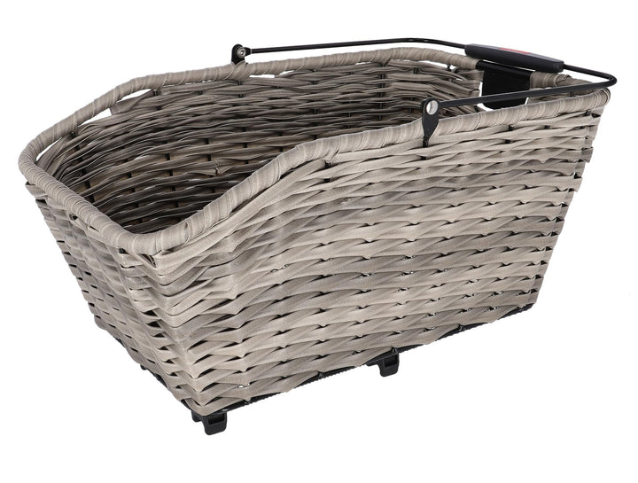 KLICKfix Structura GT Hinterradkorb mit KorbKlip Schilf Grau, Schilf Grau