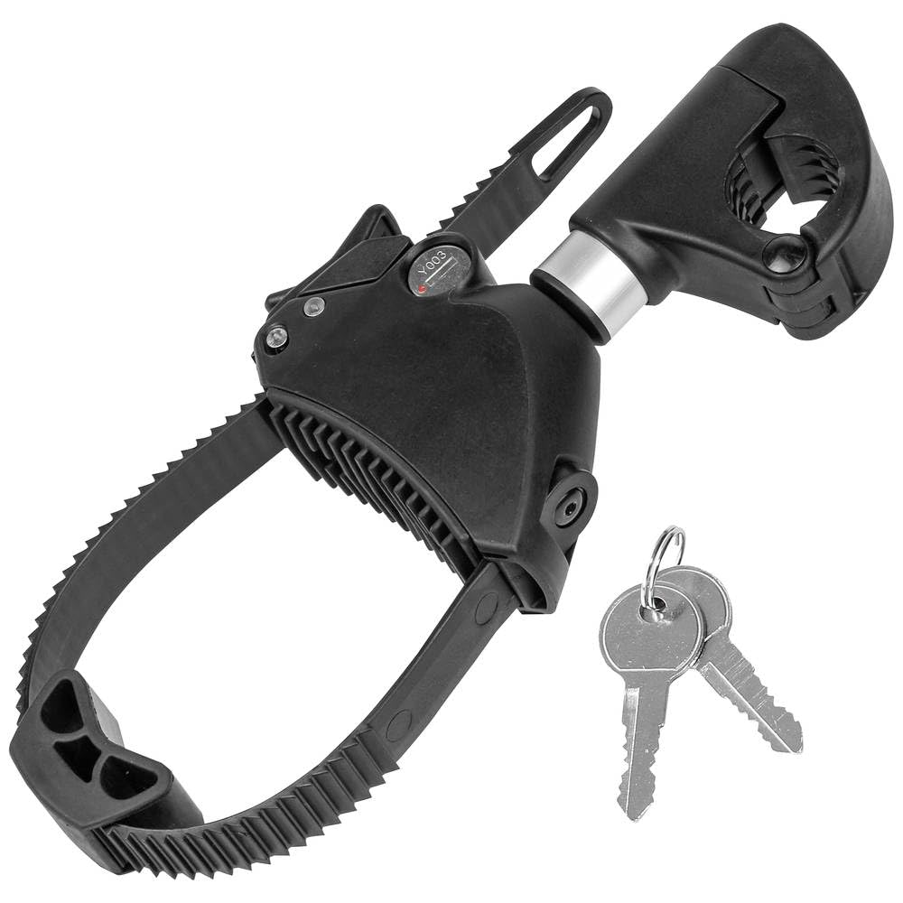 EUFAB 11575 Strap-Rahmenhalter kurz, abschliessbar, für U-Bügelrohr: Ø 2,5 cm, 12 cm Länge 12 cm Län