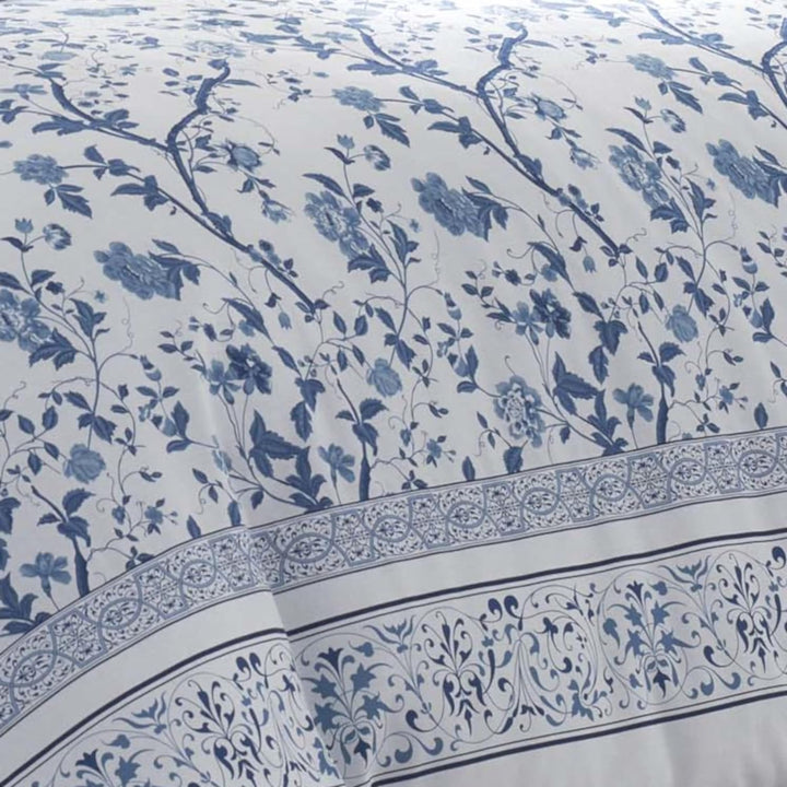 Laura Ashley - King-Size-Bettbezug-Set, Baumwoll-Bettwäsche mit passenden Kissenbezügen und Bettrock