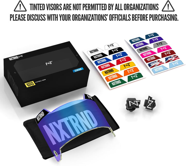 NXT NXTRND Vzr3 Fussball-Visier Einheitsgrösse Hellblau, Einheitsgr&amp;