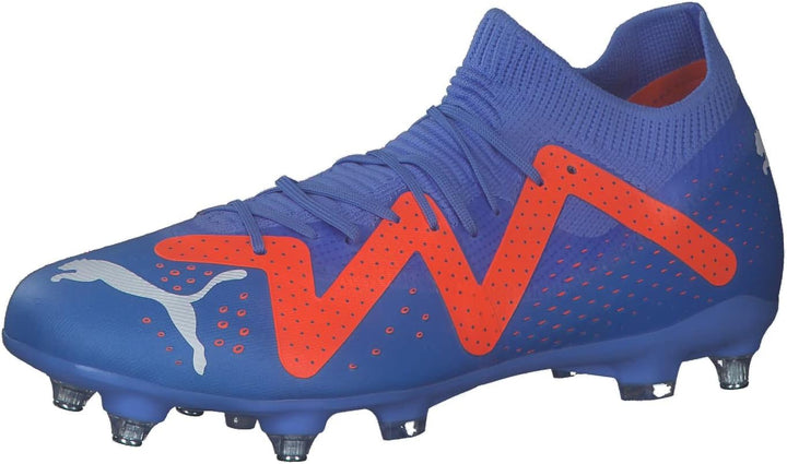 PUMA Herren Future Match Mxsg Fussballschuh 42.5 EU Blue Glimmer Puma White Ultra Orange, 42.5 EU Bl