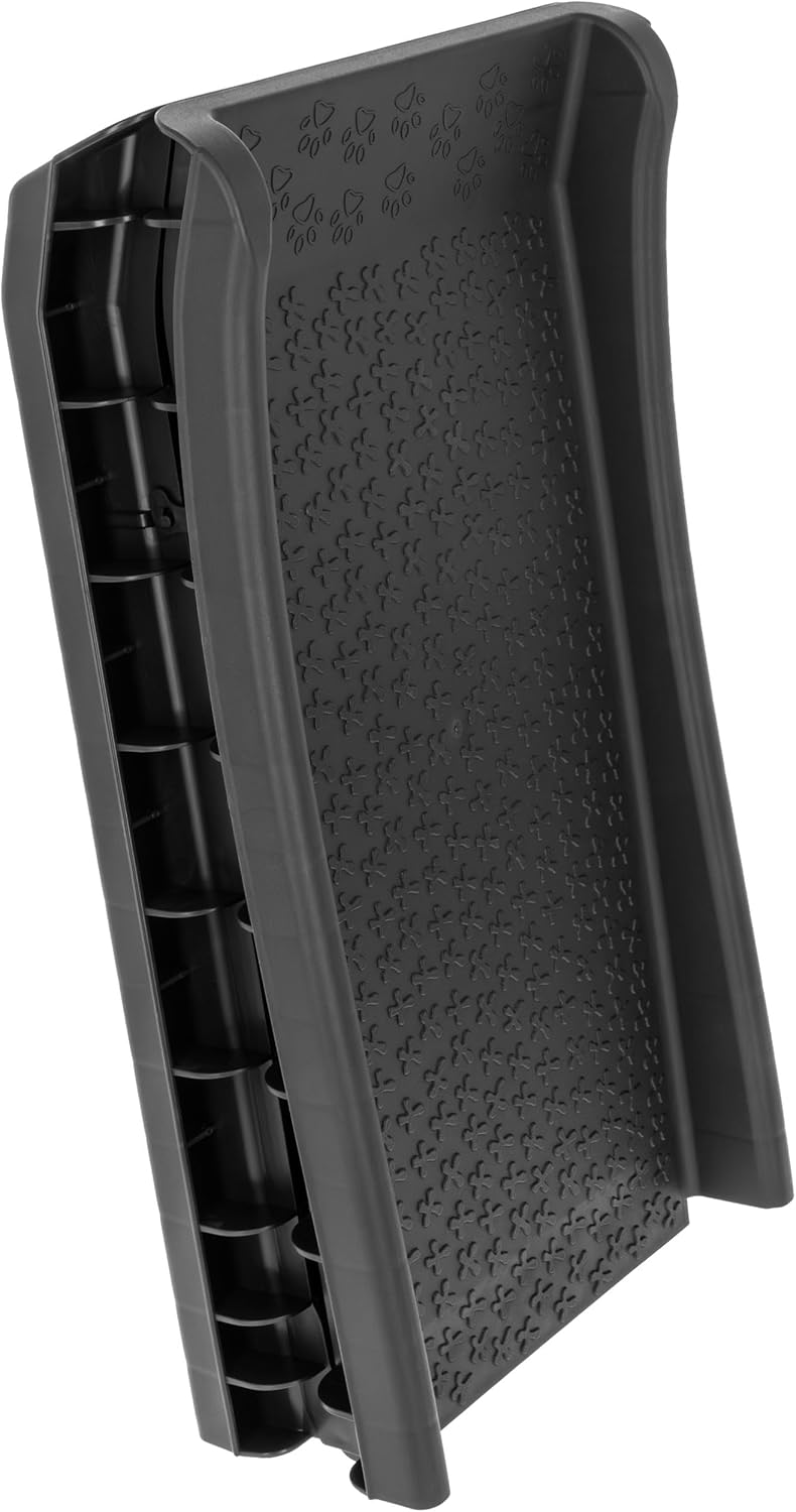 Kerbl Pet Hunderampe, schwarz, 157x40,5 cm, Kofferraumrampe, Einstiegrampe Hund, Kunststoff, Hunde