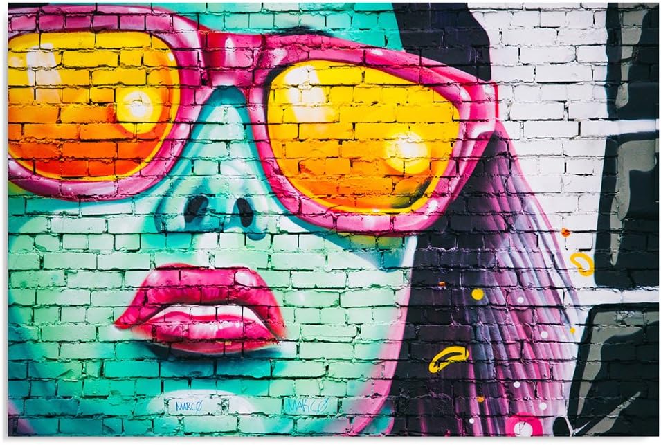 Feeby. Wandbild - 1 Teilig - 80x120 cm, Leinwand Bild Leinwandbilder Bilder Wandbilder Kunstdruck, G