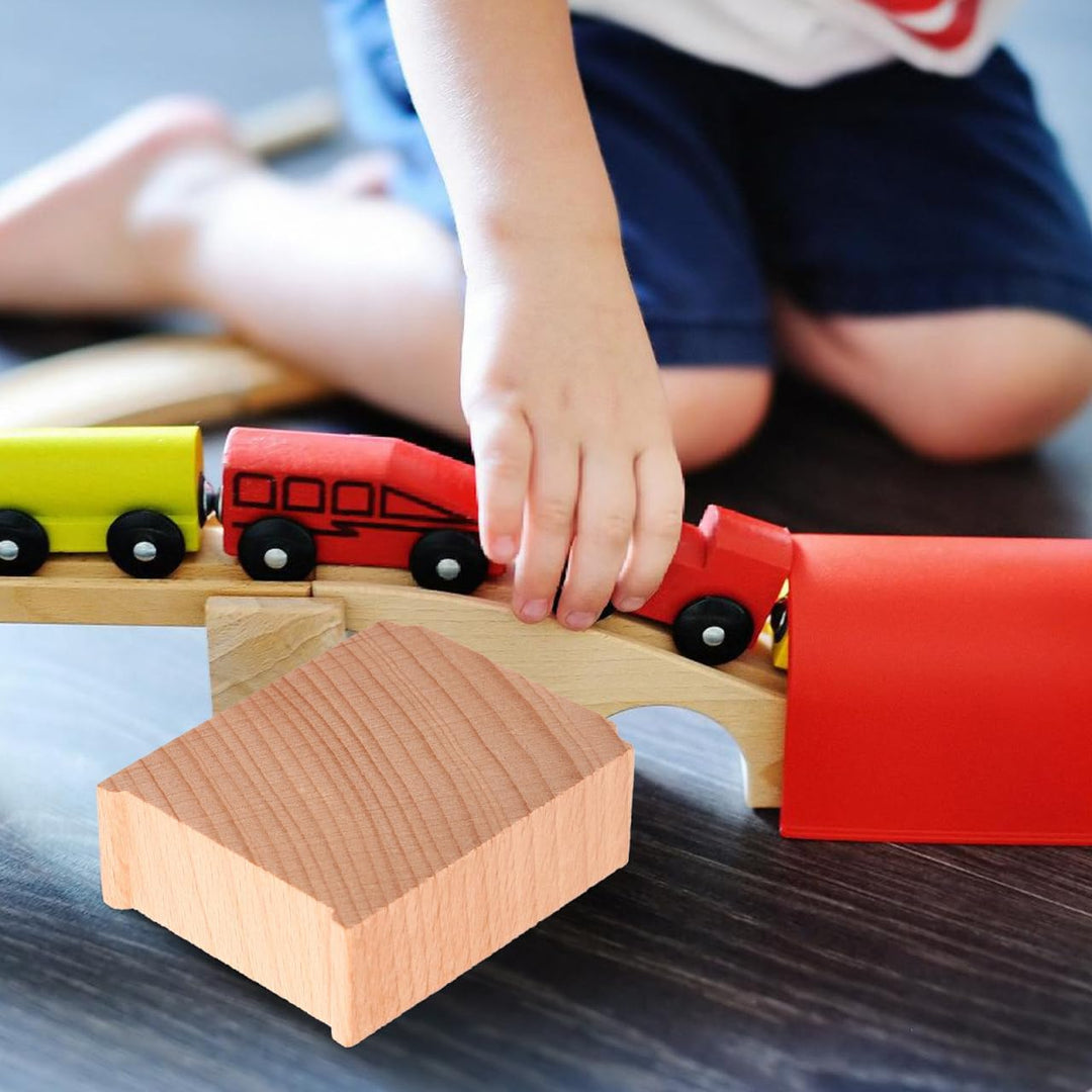Gadpiparty 6pc Holzeisenbahn ZubehöR 6 StüCk BrüCkenstüTzen FüR Modelleisenbahn ErhöHungen Kompatibe