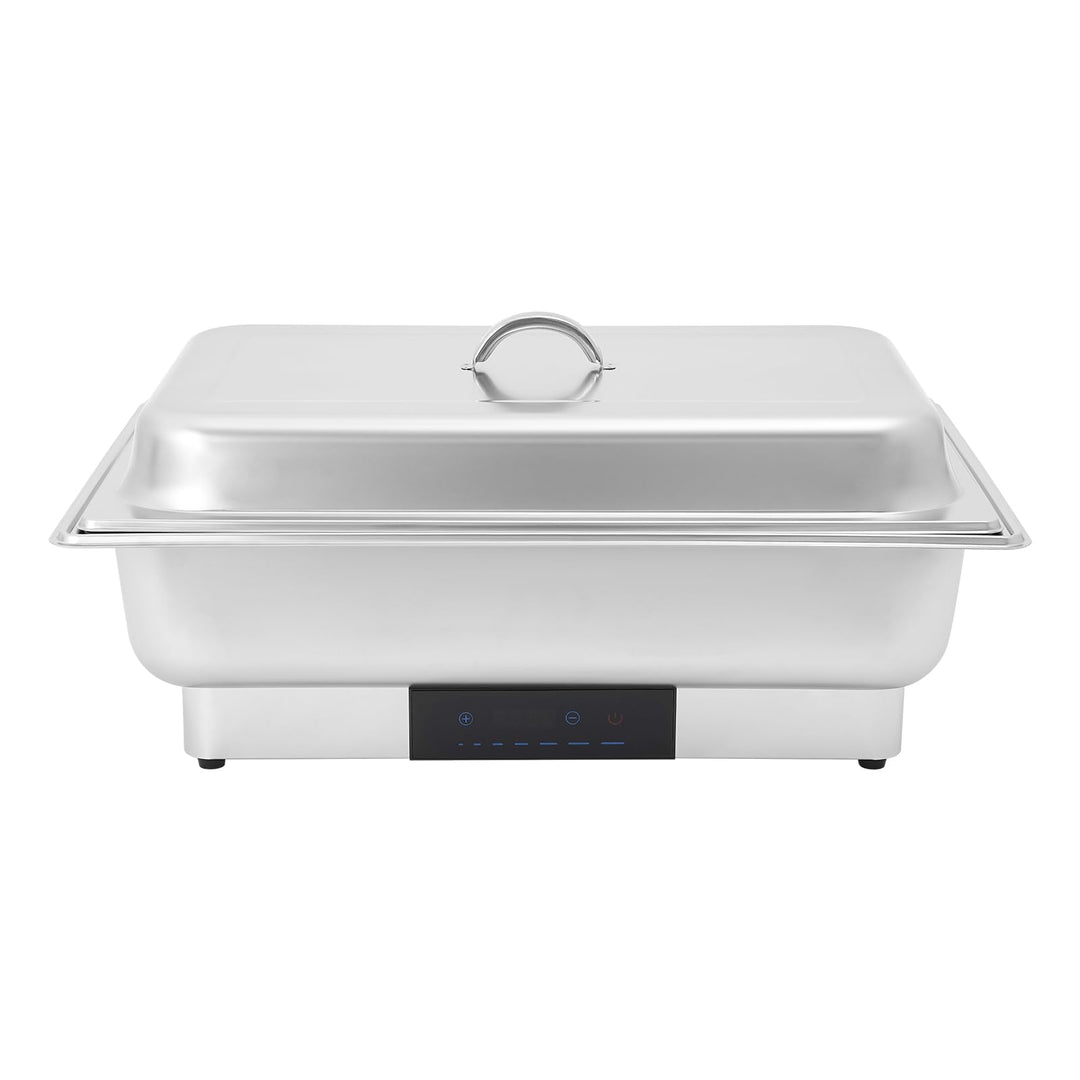 Speisenwärmer Buffetwärmer 9L, Warmhalteplatte Edelstahl Warmhaltebehälter Essen 600W Elektrischer C