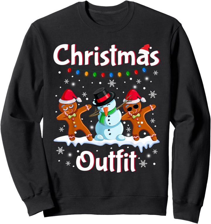 Weihnachtsoutfit Junge Mädchen Weihnachten Schneemann Sweatshirt