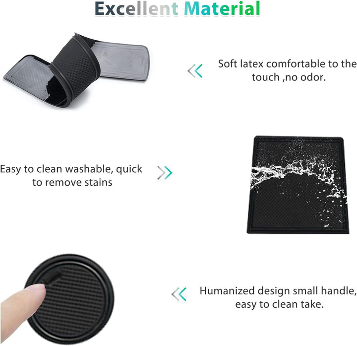 GAFAT Renaul-t Captur 2 2020-2022 2023 Antirutschmatten, Captur 2 Gummimatten, Mittelkonsole Getränk