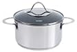 Kelomat, 1803-383, Fleischtopf mit Glasdeckel, 24cm 5.7L, Kelomat PERFEKT, LBH 35,4 x 25,5 x 20,4cm,