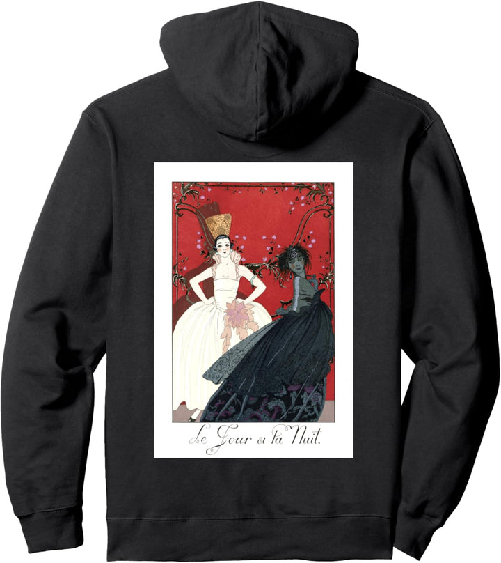 Tag und Nacht Französische Mode Jugendstil Pullover Hoodie