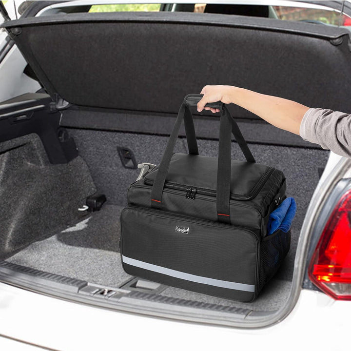 samdew Grosse Auto Wäsche Tasche, Auto Pflege Tasche für die Aufbewahrung von Auto Detaillierungs Zu