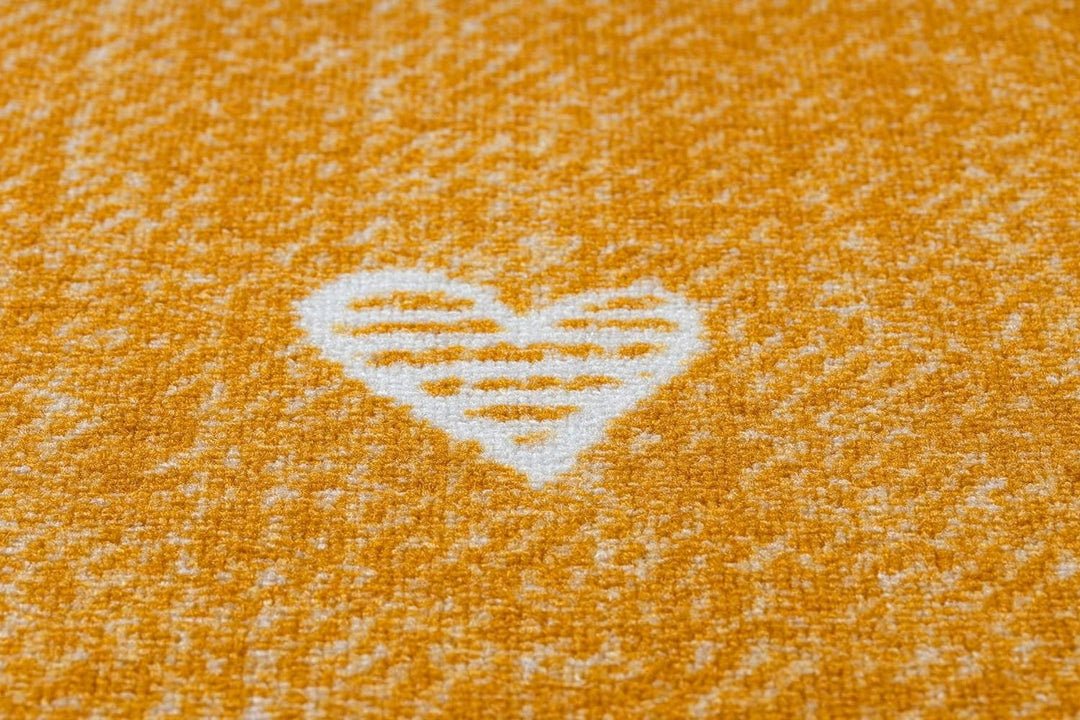 Teppich für Kinder Hearts Jeans, Vintage Herzen - orange 100x150 cm 100x150 cm Hearts Orange, 100x15