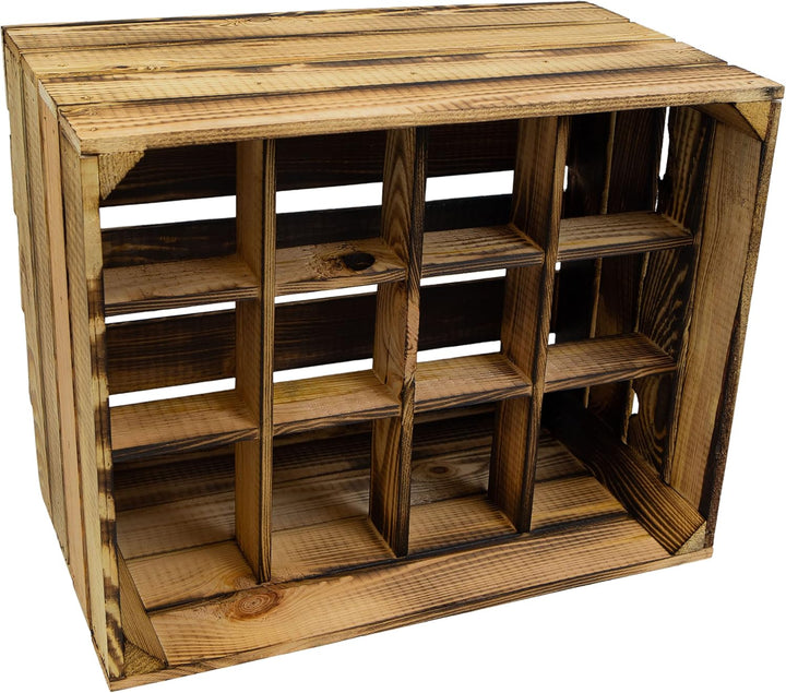 Kistenkolli Altes Land Weinregal Mix Regalkiste Flaschenablage Weinregal Apfelkiste/Weinkiste Weinsc
