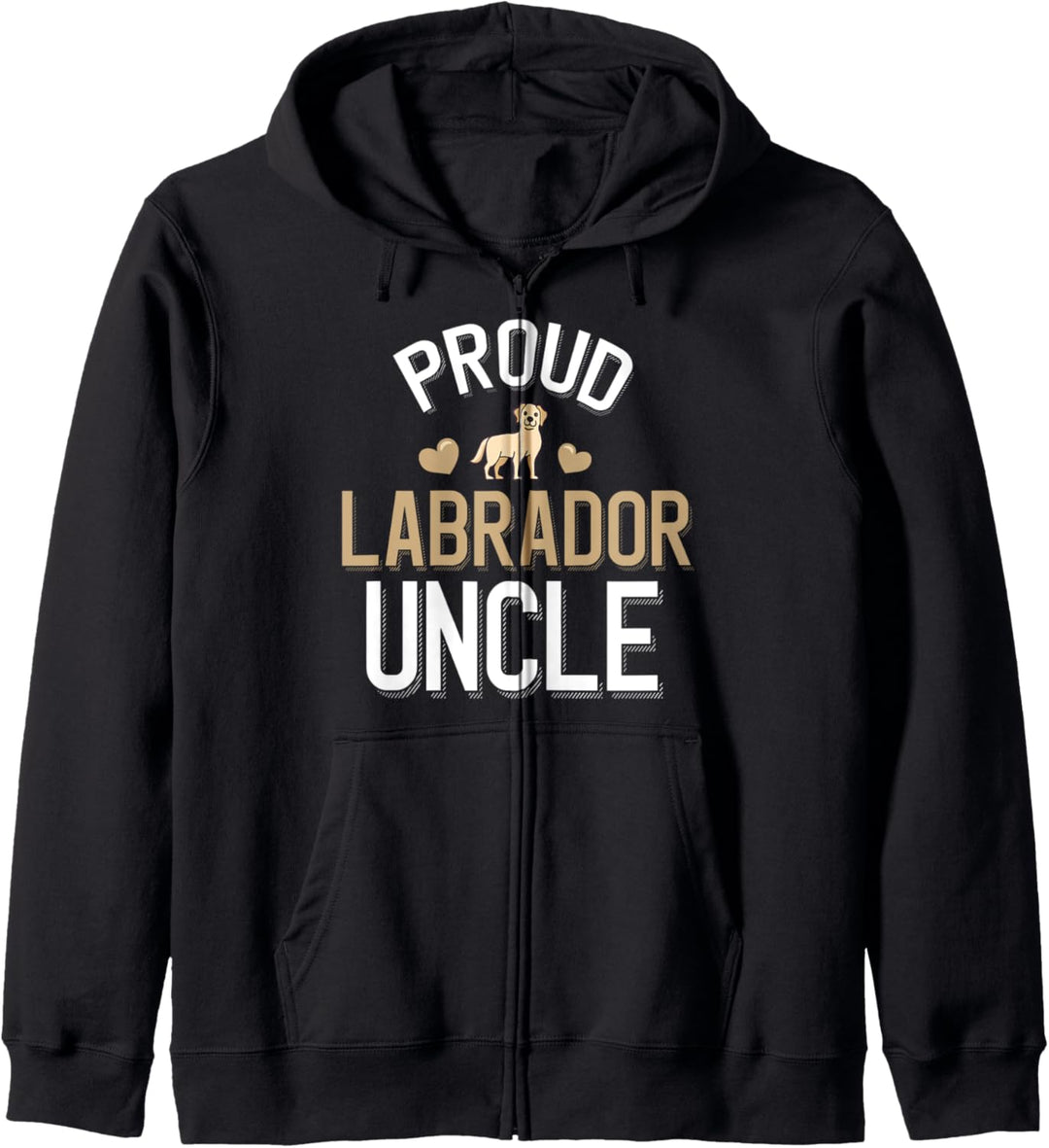 Cute Proud Yellow Lab Uncle Kapuzenjacke