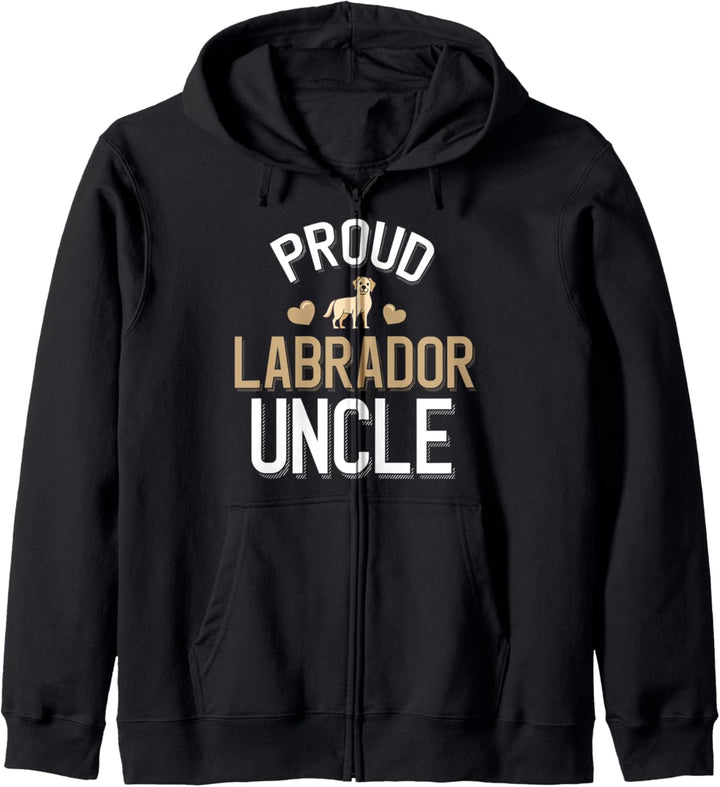Cute Proud Yellow Lab Uncle Kapuzenjacke