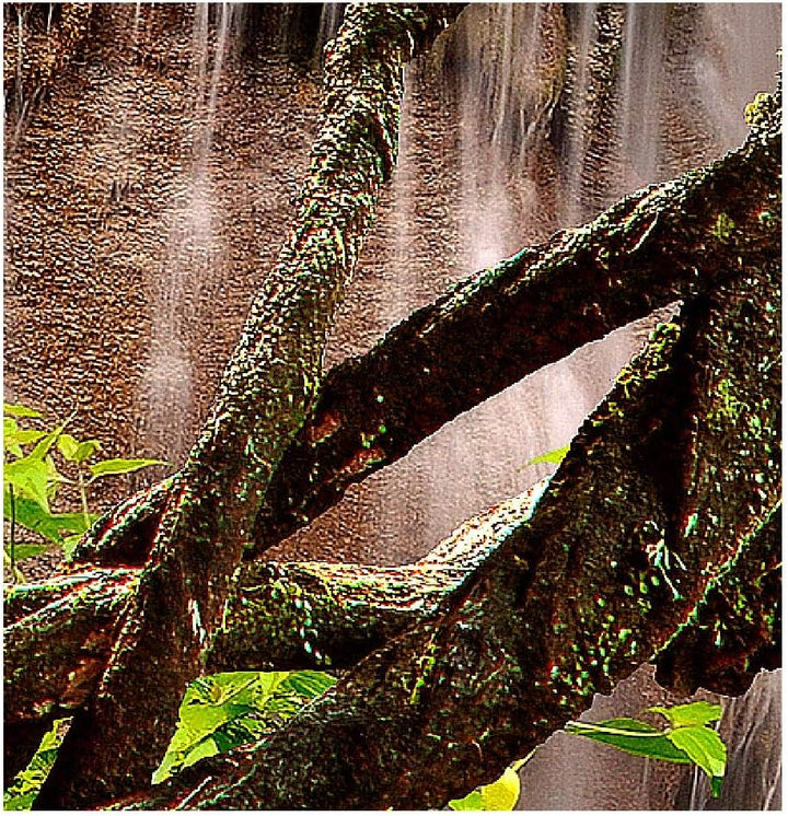 Runa Art Wandbilder Wasserfall Bild XXL Wohnzimmer Schlafzimmer Bunt Natur Landschaft 120 x 80 cm 3