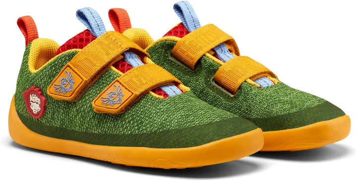 Affenzahn Barfussschuh Knit Happy mit Klettverschluss, Vegan, rutschfest, Flexibel, Reflektierend, b