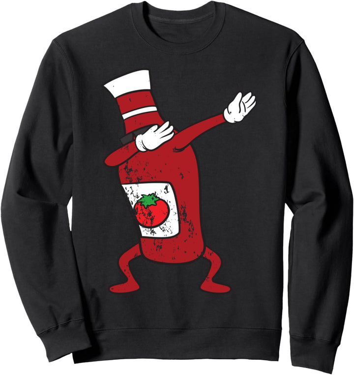 Retro Vintage Grunge Style Tanz Tänzer Dabbing Dab Ketchup Sweatshirt