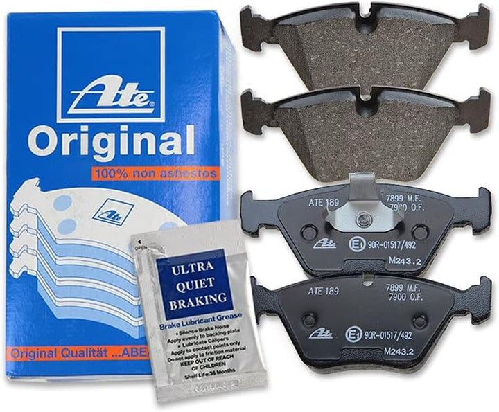 ATE Bremsenset Vorderachse inkl. Bremsscheiben vorne Ø 312 mm und Bremsbeläge vorne + Verschleisskon