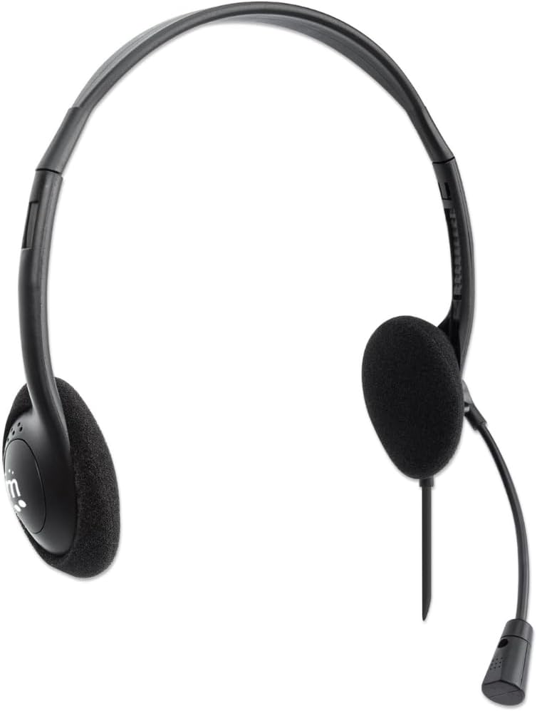 Manhattan Stereo USB-Headset On Ear, schwarz
