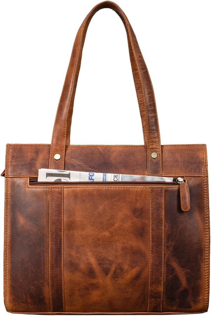 STILORD 'Ariana' Shopper Business Damen Leder Businesstasche Frauen Tote Bag Handtasche Arbeitstasch