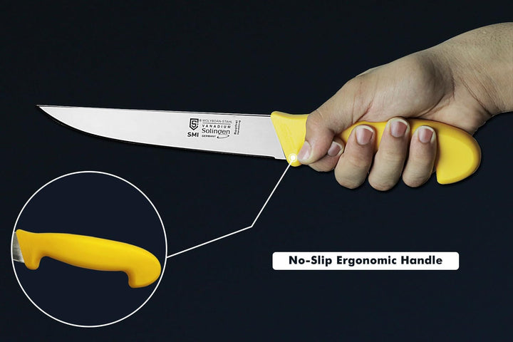 SMI 7 Zoll Metzgermesser Solingen – Fleischmesser, Schlachtmesser, Stechmesser, Kochmesser – Premium