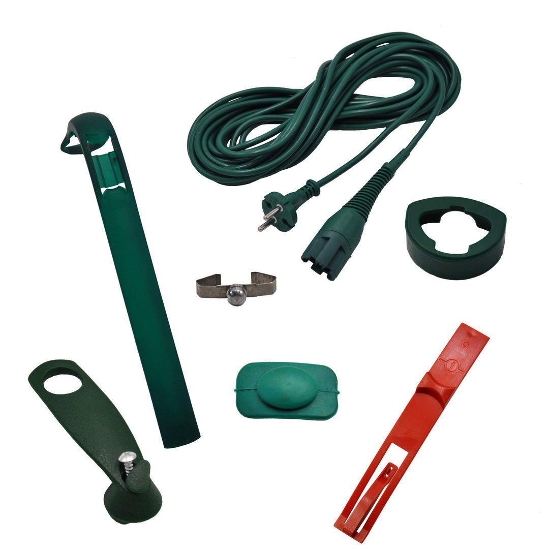 Mega Reparatur Set für den Elektro- Stiel kompatibel mit Vorwerk Kobold 130 131 Kabel, Kabelhalter,