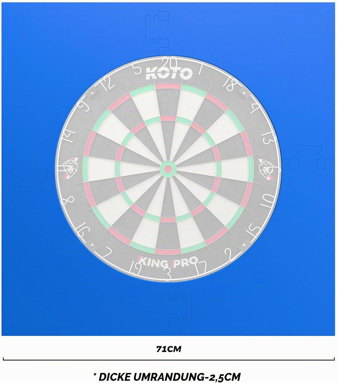 KOTO - 4pcs. Dart Surround, langlebige Dart wandschutz, verhindert Schäden, Eva 4PCS Quadrat Blau, 4