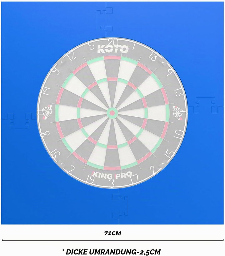 KOTO - 4pcs. Dart Surround, langlebige Dart wandschutz, verhindert Schäden, Eva 4PCS Quadrat Blau, 4