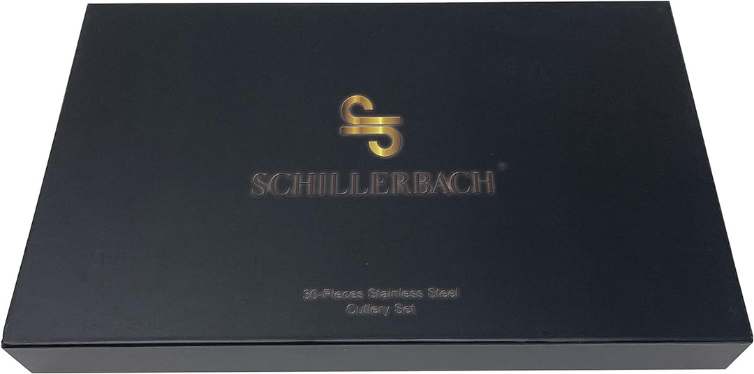 Schillerbach Rio Besteckset 30 teilig Edelstahl 18/10 Besteck für 6 Personen, rostfrei