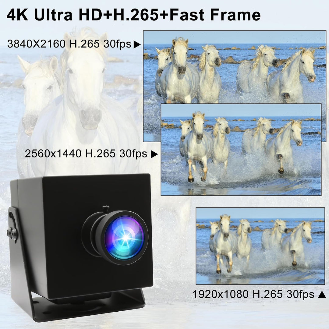 G 4K HDMI USB Kamera Dual Output Webcam für Computer Monitor TV Weitwinkel PC Kamera Verzerrungsfrei