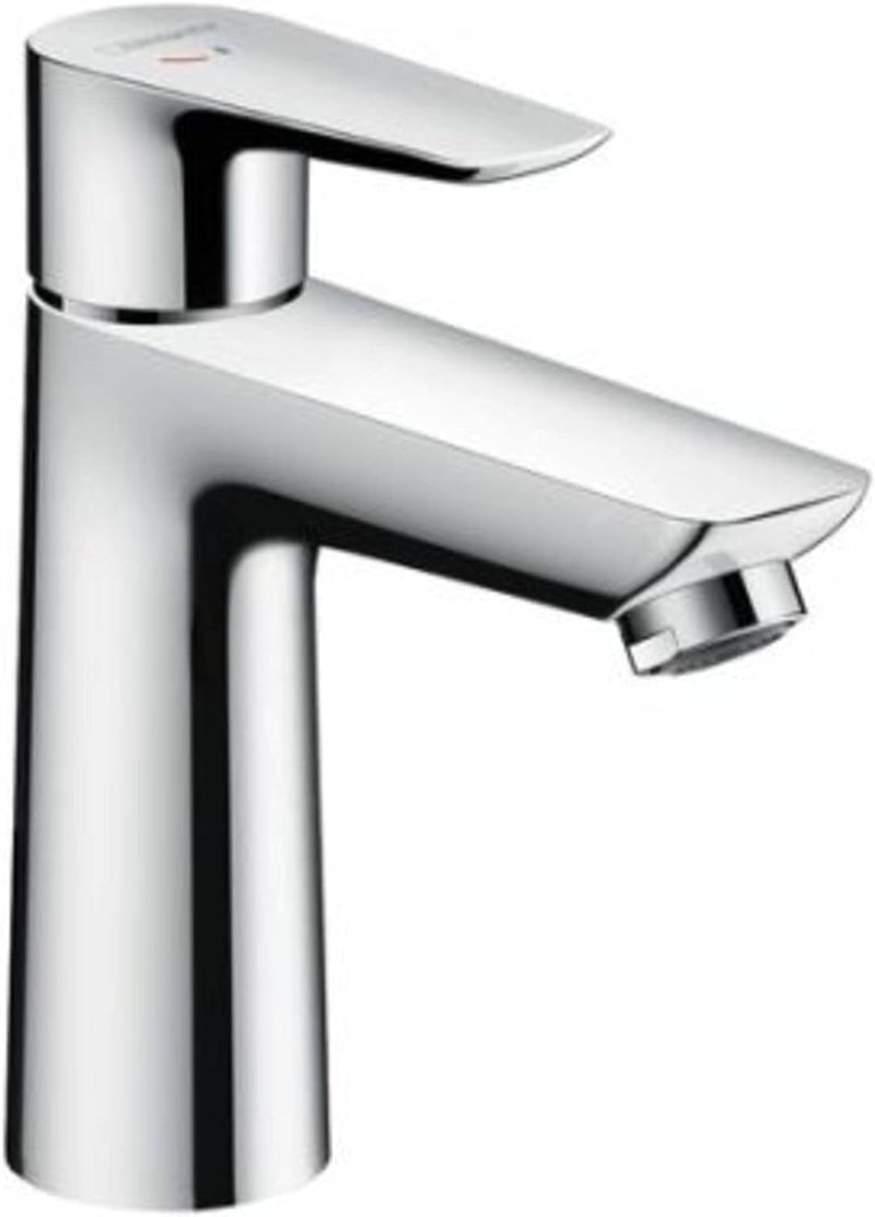 hansgrohe Waschtischarmatur Talis E, Wasserhahn Bad mit Auslaufhöhe 110mm, ohne Ablaufgarnitur, Bada