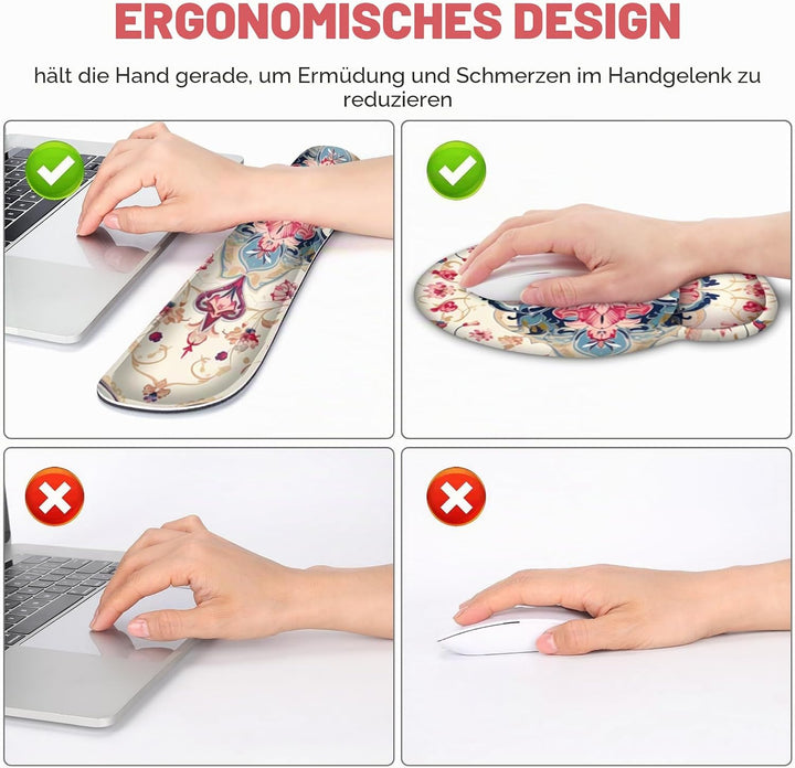 Gaming-Mauspad, grosse Schreibtischunterlage, niedlicher Schreibtischunterlage, 4-in-1 XXL-Mauspad +
