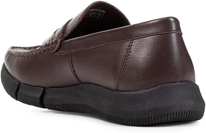 Geox Herren U Adacter M Wide Moccasin, 42 EU Dk Brown