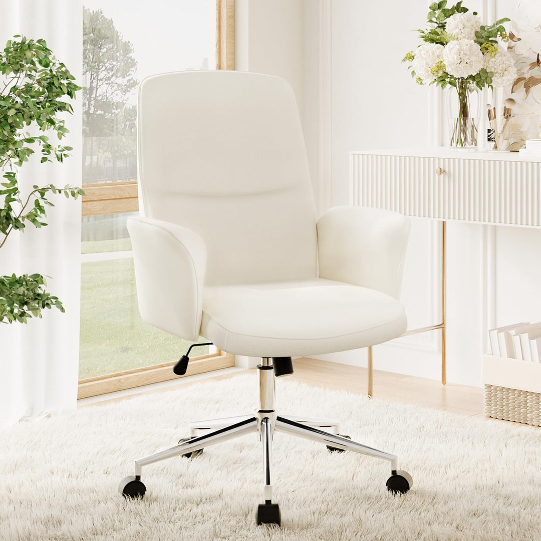 COLAMY High Back Shell-förmigen Bürostuhl, Moderne ergonomische Home Computer Schreibtischstuhl mit