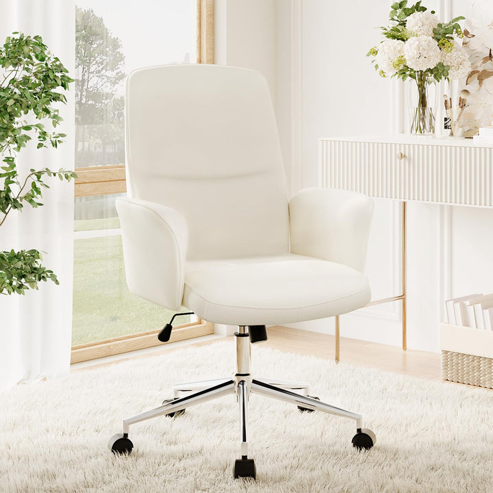 COLAMY High Back Shell-förmigen Bürostuhl, Moderne ergonomische Home Computer Schreibtischstuhl mit