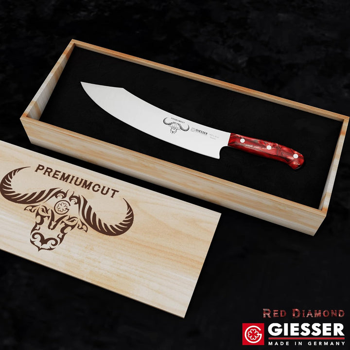 GIESSER 227793067 Premiumcut Barbecue-Messer, Red Diamond 30 cm Barbeque Red Diamond, 30 cm Barbeque