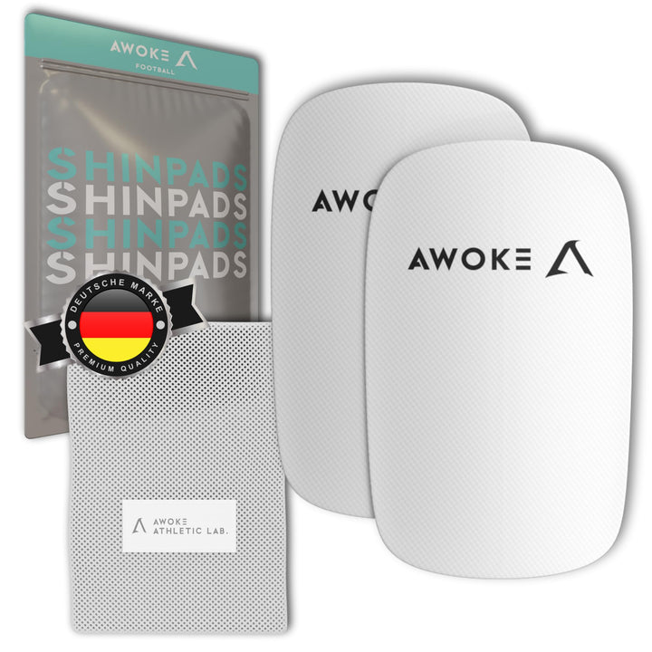 AWOKE® Anpassbare Schienbeinschoner Fussball Herren – Mini Schienbeinschoner für Fussball – Schienbe