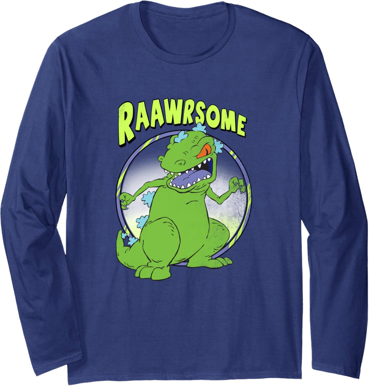 Rugrats Reptar Raawrsome Action Pose Langarmshirt