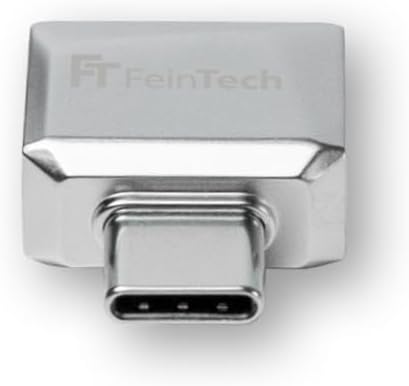 FeinTech FPS210 Fingerabdruck-Sensor für PC Windows Hello Fingerprint-Reader USB-C silber, USB-C, si