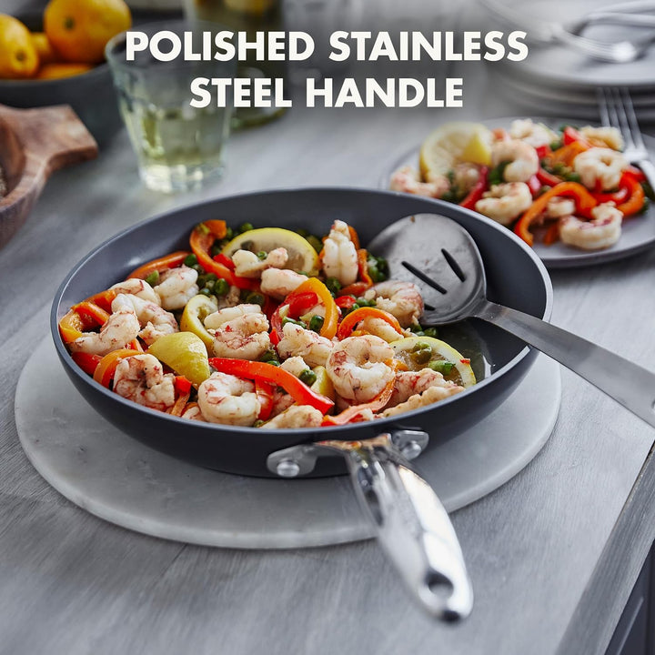 GreenPan Valencia Pro Harteloxierte Gesunde Keramik Antihaft 26 cm Bratpfanne, PFAS-frei, Induktion,