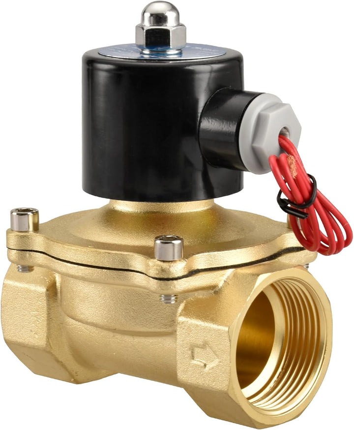 Heschen Messing Elektrisches Magnetventil, 2W-320-32, PT 1-1/4'', AC220V, Direktwirkung Wasser Luft,