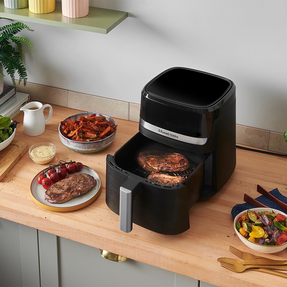 Russell Hobbs Heissluftfritteuse XL 5,5 l Rapid AirFryer (kompaktes Gehäuse, sehr leise) SatisFry (9