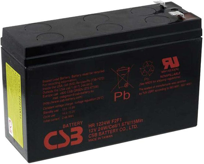 CSB Bleiakku für USV APC Back-UPS ES 400, 12V, Lead-Acid